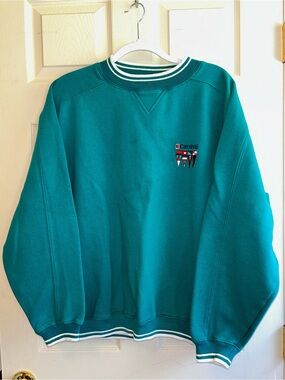 Vintage 90’s Carnival Teal Crewneck Sweatshirt - Men